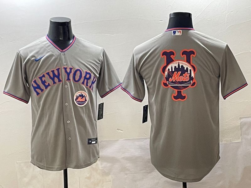 Men New York Mets Blank Grey Second generation 2025 Nike MLB Jersey style 10->new york mets->MLB Jersey